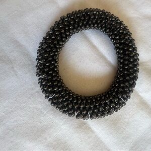 Black Metal Stretch Bracelet